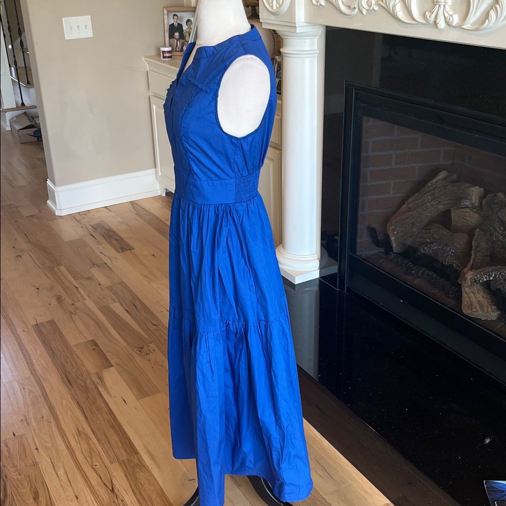 Flying Tomato Mystic Mirage Woven Midi Dress Blue New - Picture 3 of 13